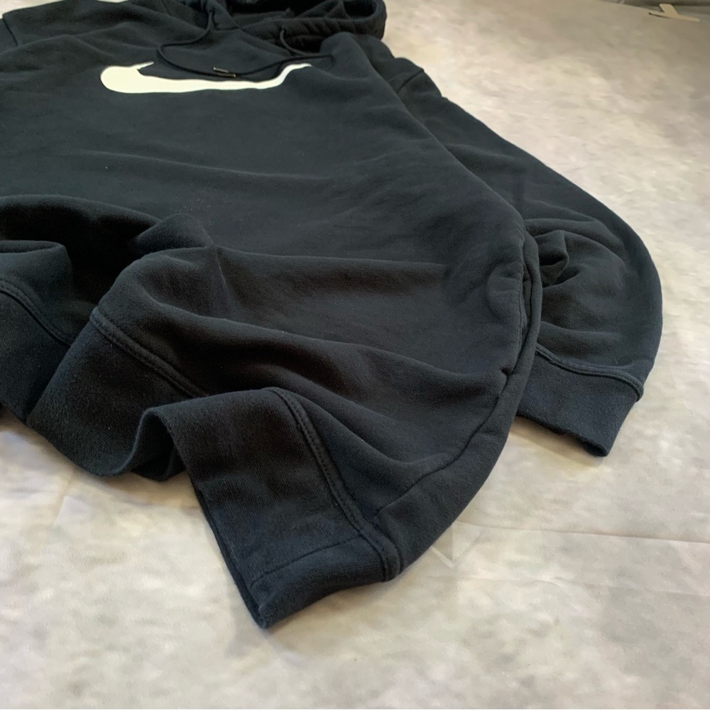 Nike Black Hoodie with White Swoosh - Picture 4 of 6